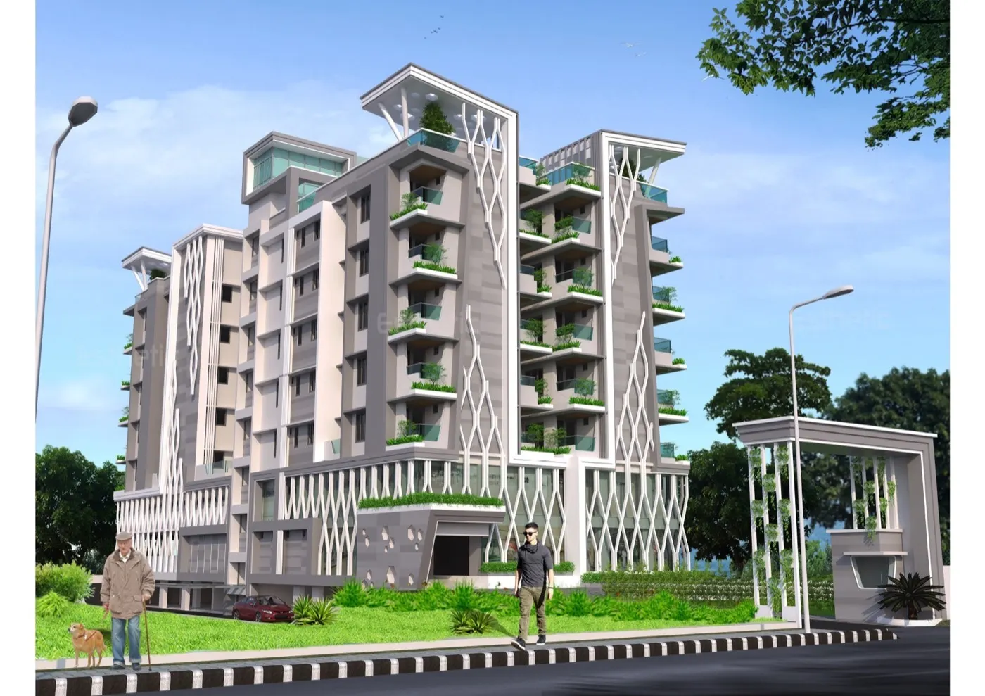 Aero Homes: project elevation and photograph