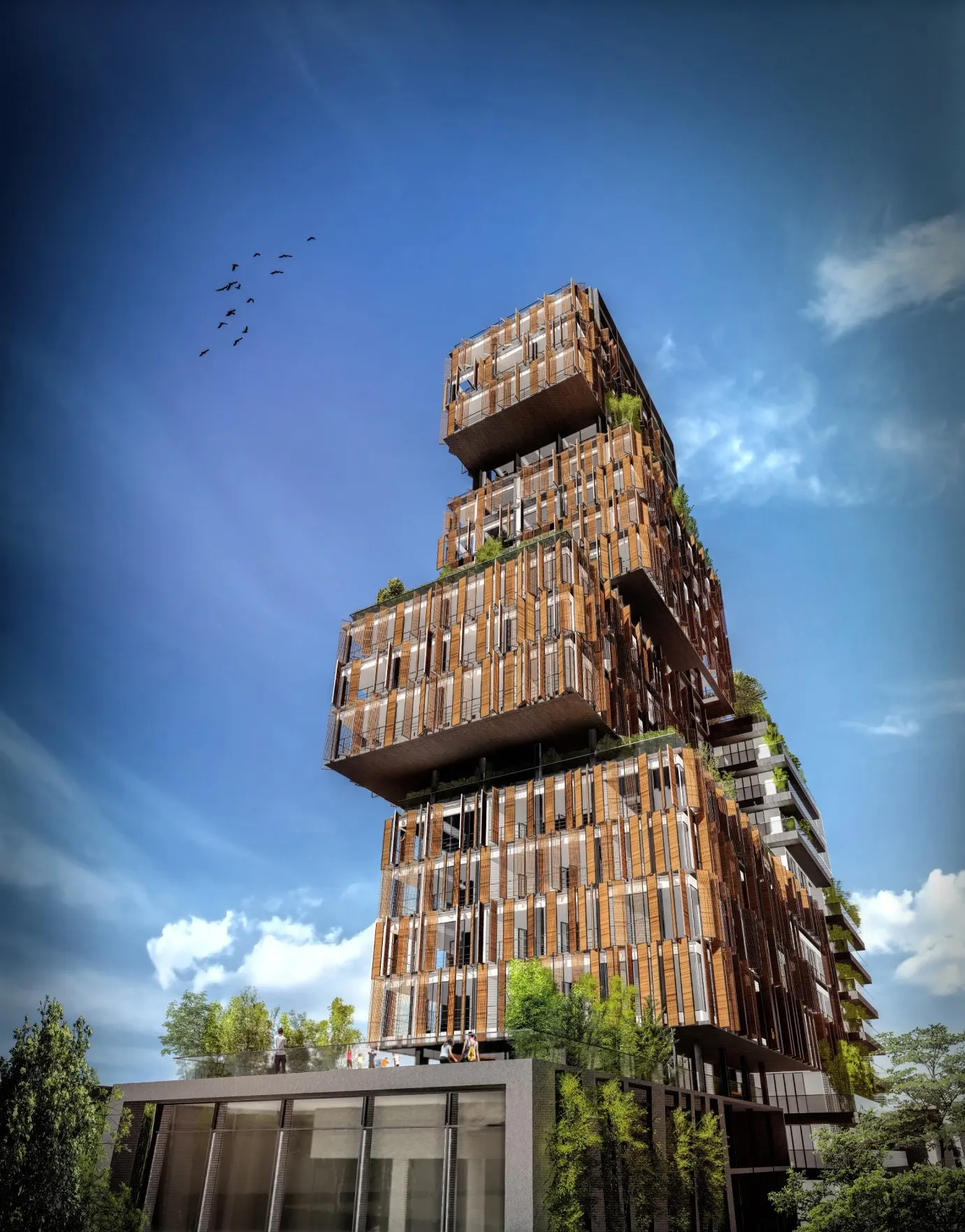 Artech & Natesan'S Diamond Enclave: project elevation and photograph