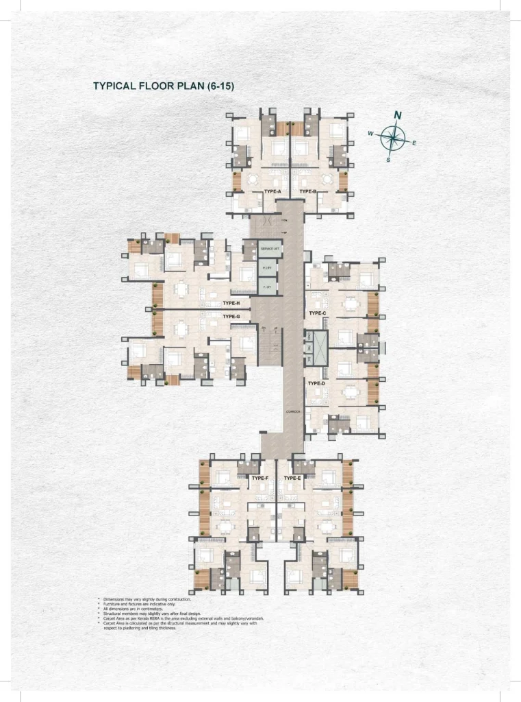 Official Artech Realtors floor-plan gallery image Serenity-3 from the Artech Serenity project page. Source image SHA-256 99c145862a94.