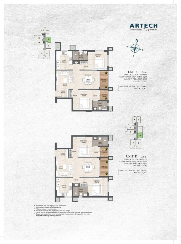 Official Artech Realtors floor-plan gallery image Serenity-6 from the Artech Serenity project page. Source image SHA-256 9a68af5af246.