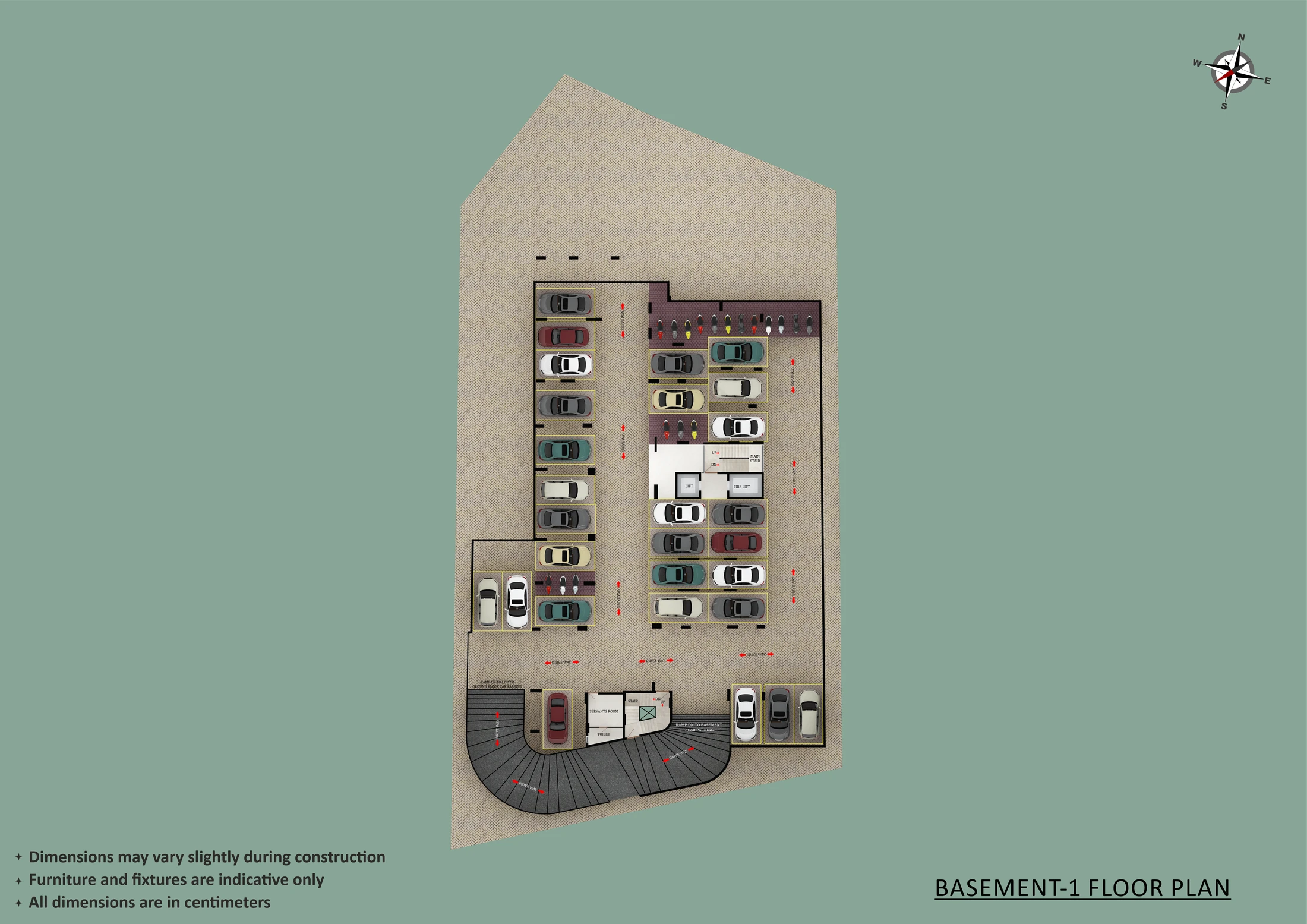 Official Asset Homes floor-plan image: floor BASEMENT 1 FLOOR PLAN / General - sqft. Source image SHA-256 b620ad810ac3.