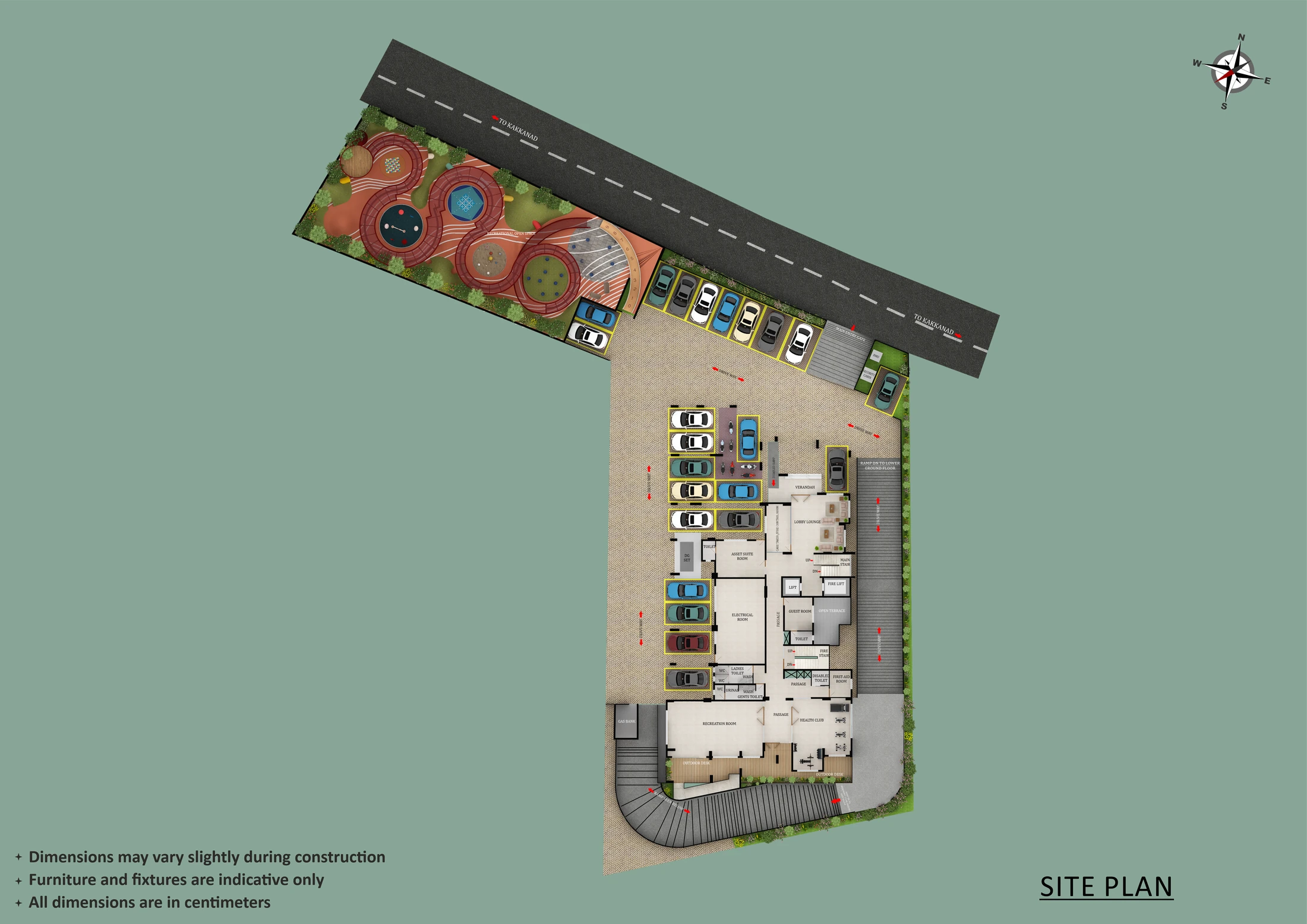 Official Asset Homes floor-plan image: floor SITE PLAN FLOOR PLAN / General - sqft. Source image SHA-256 34f4c926fc1b.