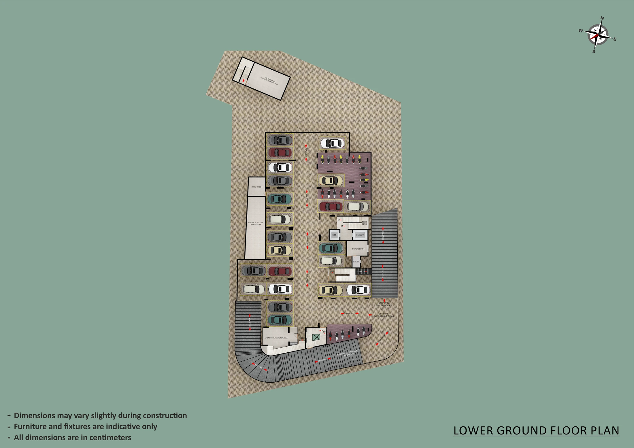 Official Asset Homes floor-plan image: floor LOWER GROUND FLOOR PLAN / General - sqft. Source image SHA-256 697aa38c1705.