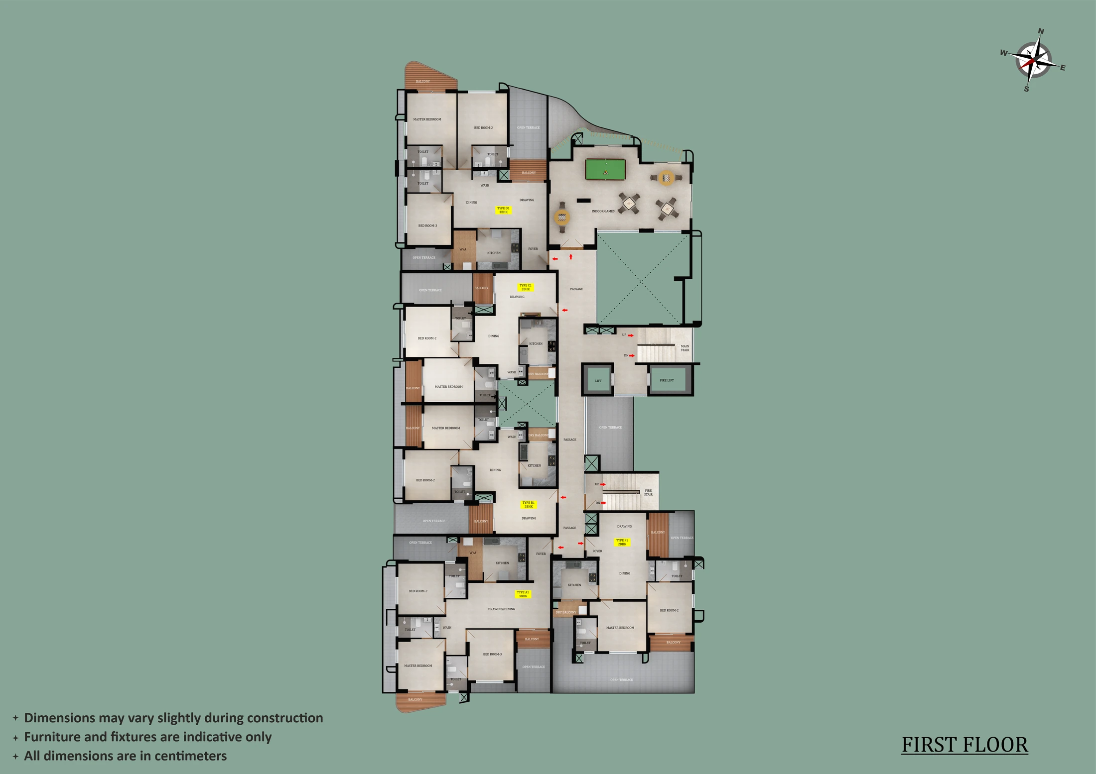 Official Asset Homes floor-plan image: floor FIRST FLOOR PLAN / General - sqft. Source image SHA-256 4e2300b4d782.