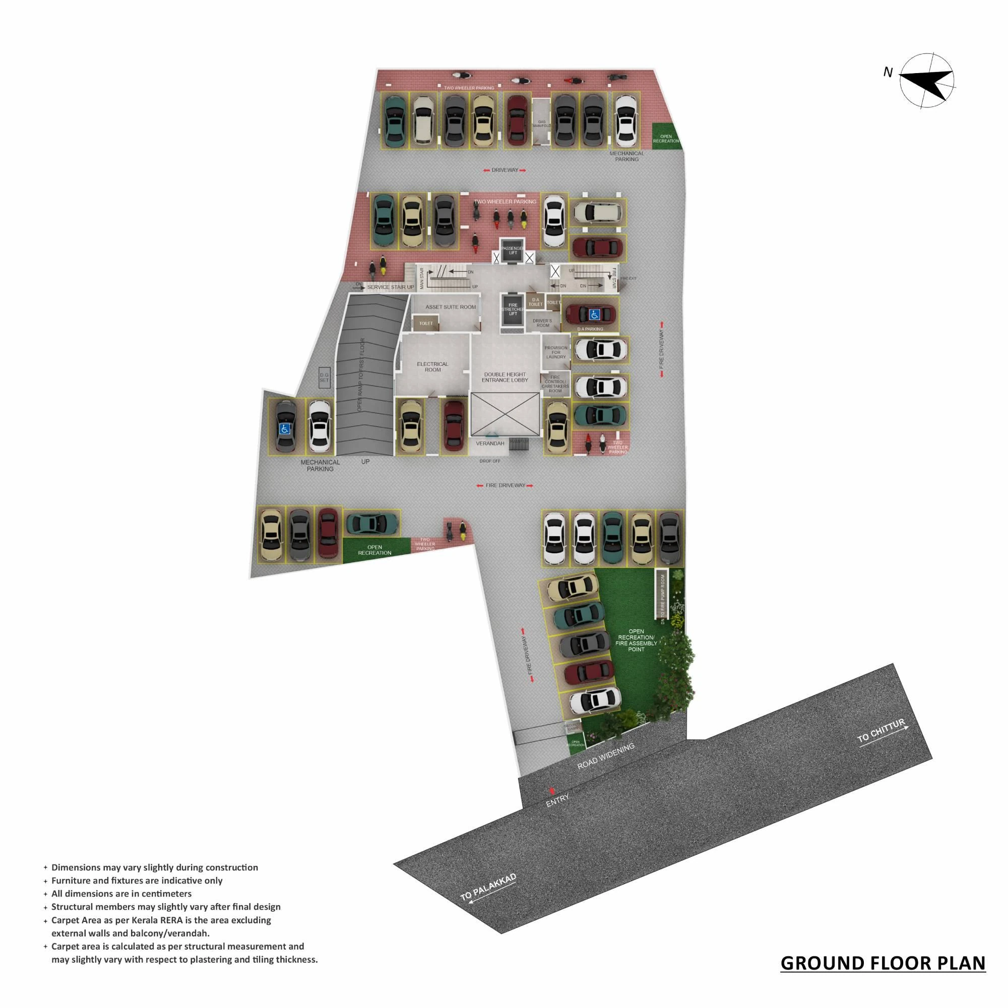 Official Asset Homes floor-plan image: floor Ground Floor Plan / General - sqft. Source image SHA-256 b0651302e50b.