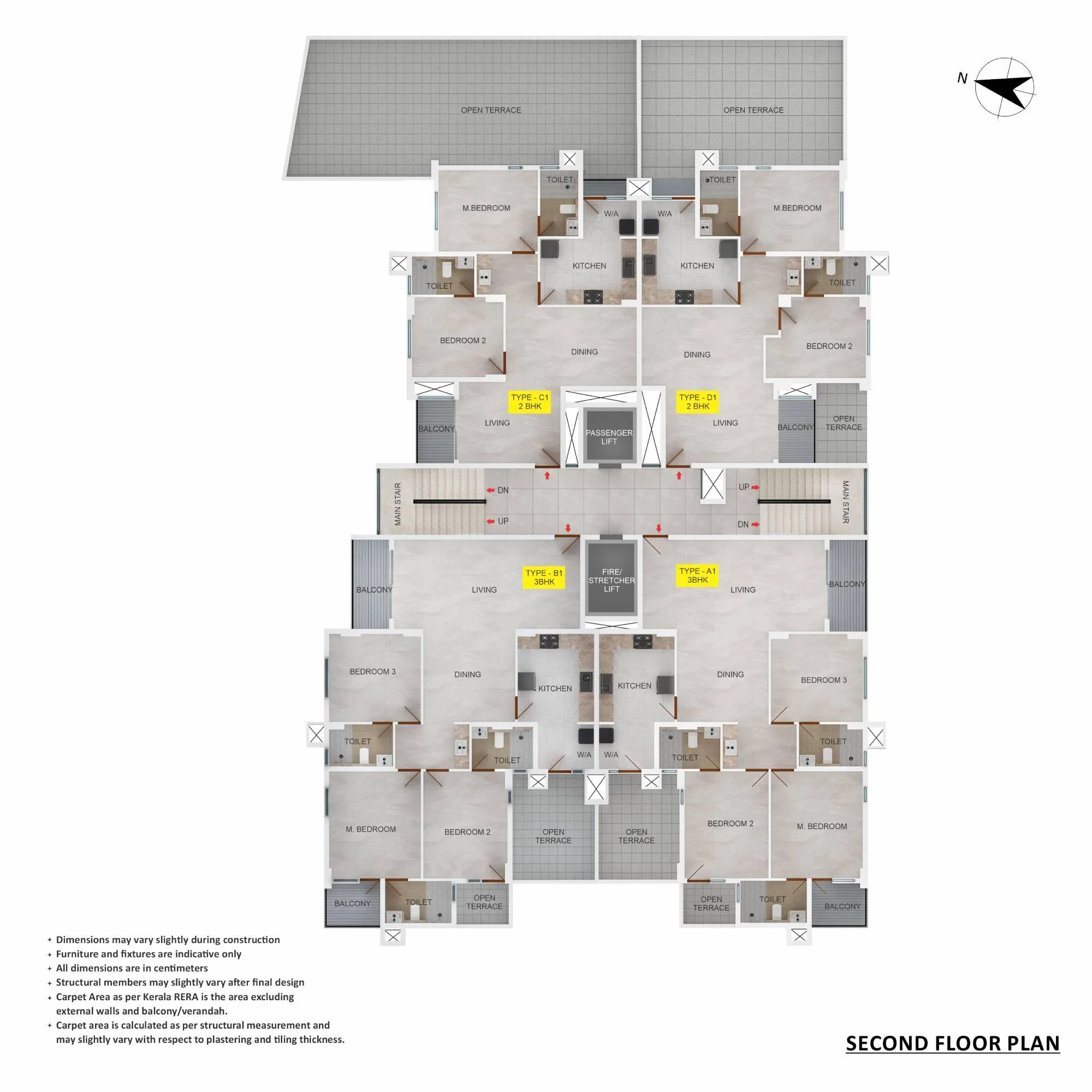 Official Asset Homes floor-plan image: floor Second Floor Plan / General - sqft. Source image SHA-256 f7cb62208cbe.