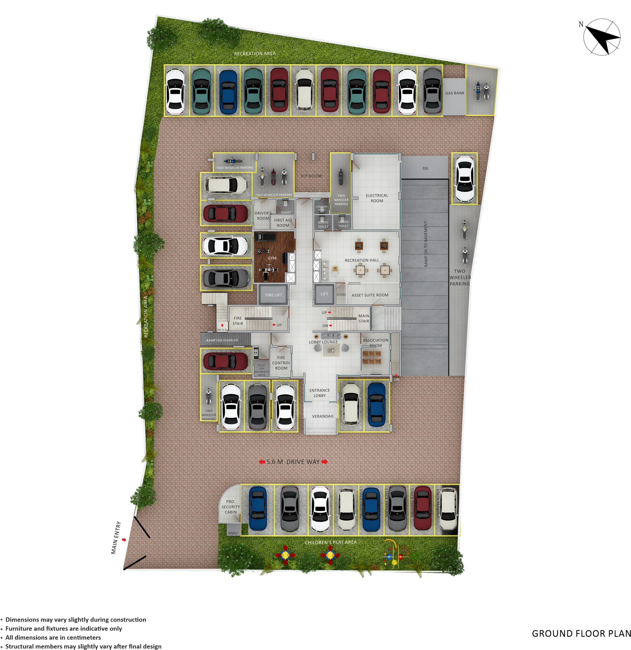 Official Asset Homes floor-plan image: floor GROUND FLOOR / General - sqft. Source image SHA-256 7b94fc582568.