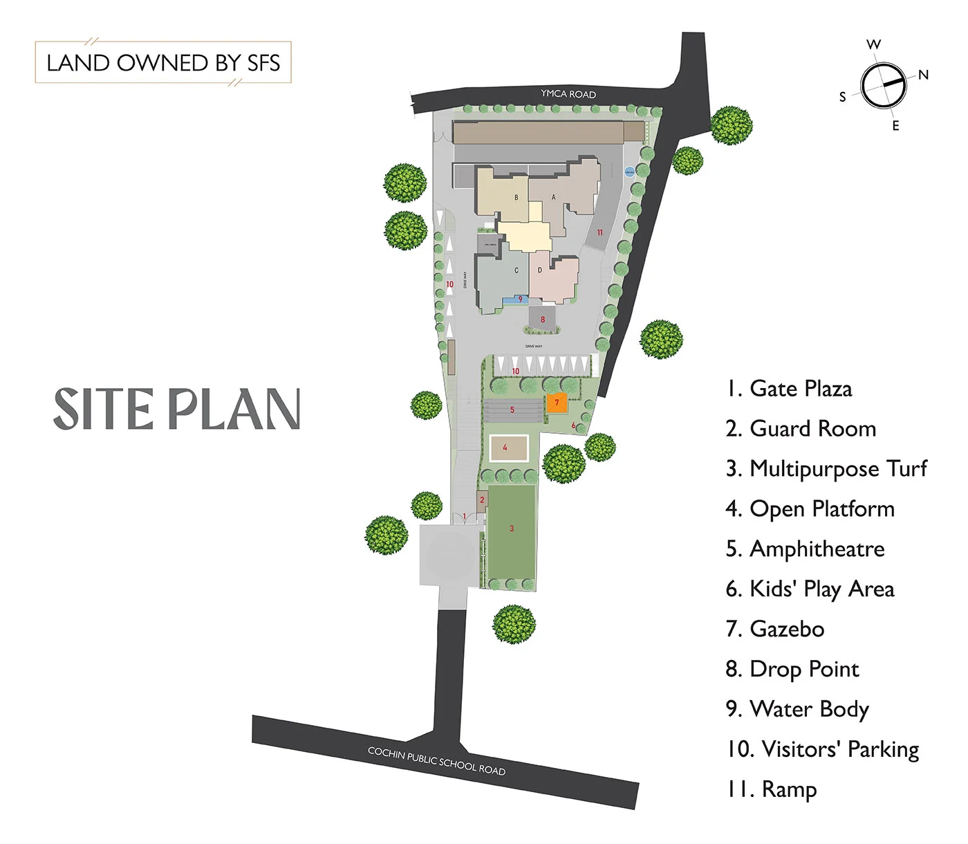 Official SFS Homes floor-plan image: Site Plan. Source image SHA-256 fa9ccd47b5ce.