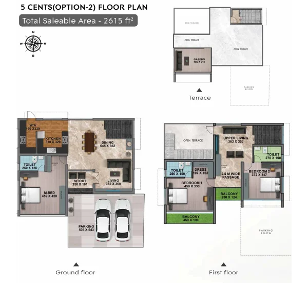 Official Shanoor Homes floor-plan image: 5 Cent Villa (4 BHK), card states Rooms 4, Baths 4, Size 2792 sq. ft. Source image SHA-256 4829e37d149f.