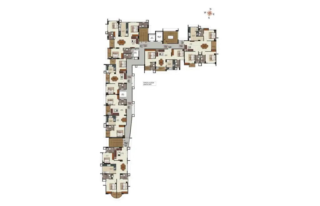 Official TBPL floor-plan image: Typical Floor Plan. Source image SHA-256 d55f3060e1d3.