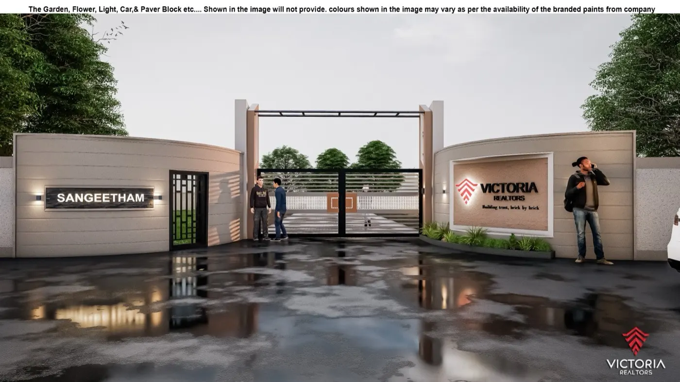 Victoria Realtors Sangeetham: project elevation and photograph